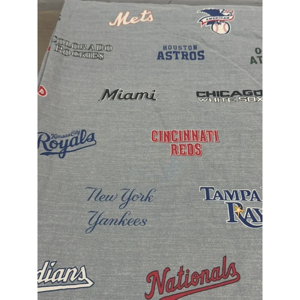 Pottery Barn Teen MLB XL TWIN Flat Sheet ONLY PRE-OWNED Baseball